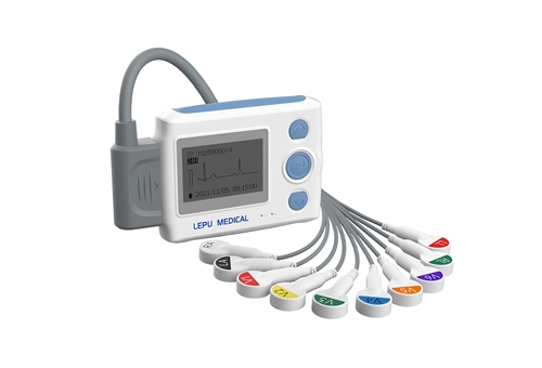Lepu TH12 Moniteur Holter portable de télésanté de qualité médicale 24 heures de surveillance continue ECG dynamique