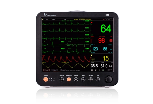 Lepu moniteur patient tout-en-un, moniteur multiparamètre portable avec écran tactile pour soins intensifs de l'hôpital de qualité médicale K15/K12/K10