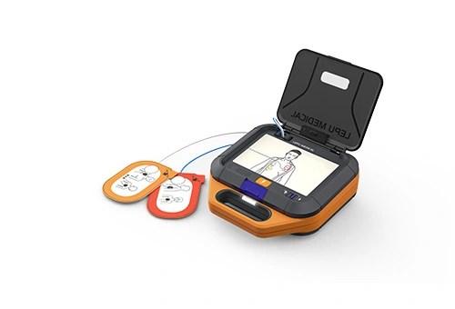 Lepu LeAED®Défibrillateur externe automatisé par machine AED portable de qualité médicale pour les premiers soins de la RCR avec étanchéité IP55 et antipoussière